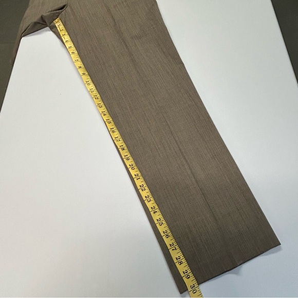 St John Womens 2 Piece Set Jacket Size S Pant Sz 8 Stretchy Wool Taupe Luxe - Picture 14 of 16